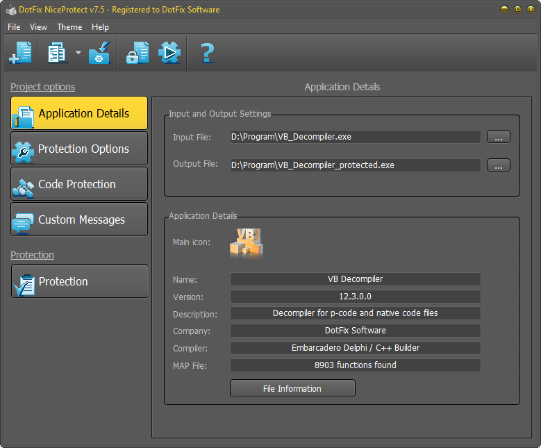 DotFix NiceProtect Application Details